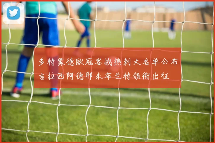 多特蒙德欧冠客战热刺大名单公布吉拉西阿德耶米布兰特领衔出征